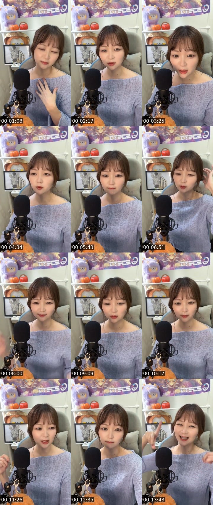 Contact-sheet preview of うにいくら🦓🥝's MICO Live recording