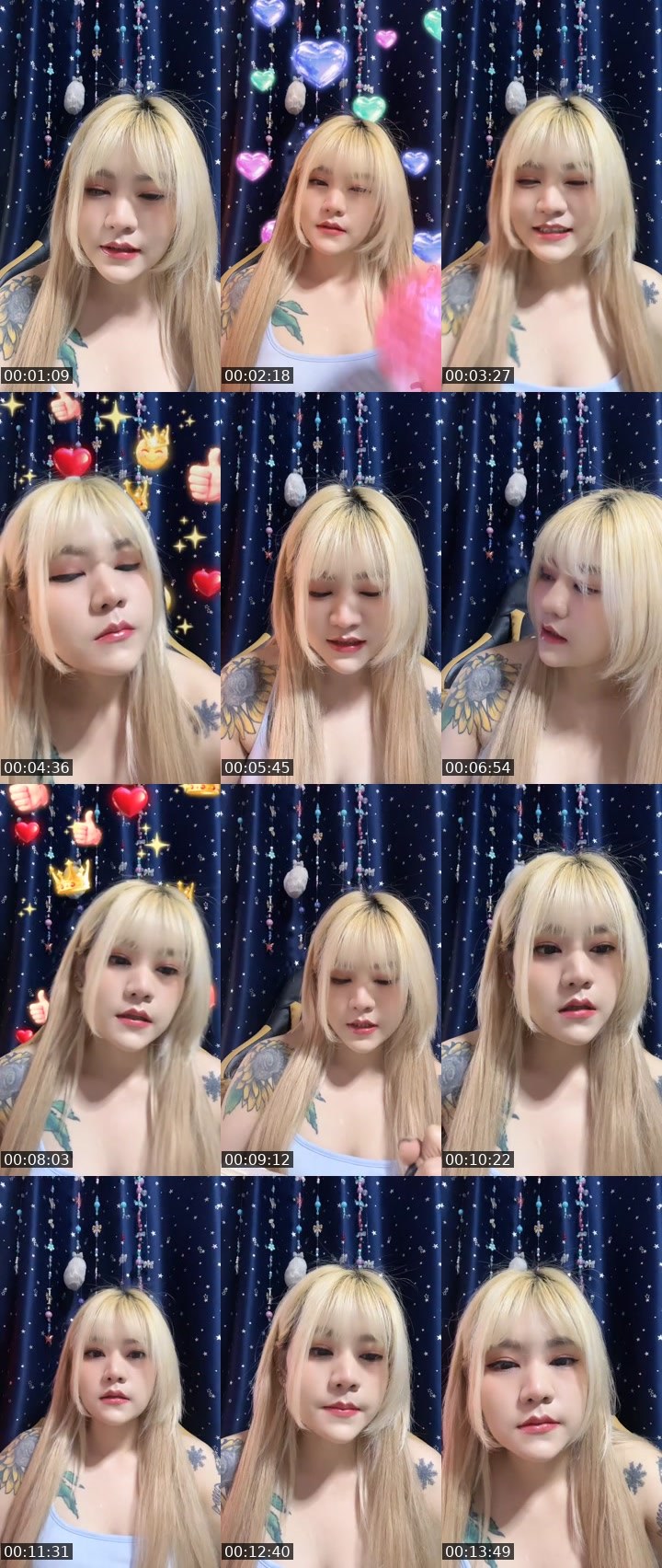 Contact-sheet preview of 🕊️ᴀʟɪɴᴀ🌜 Nanny🐻's MICO Live recording