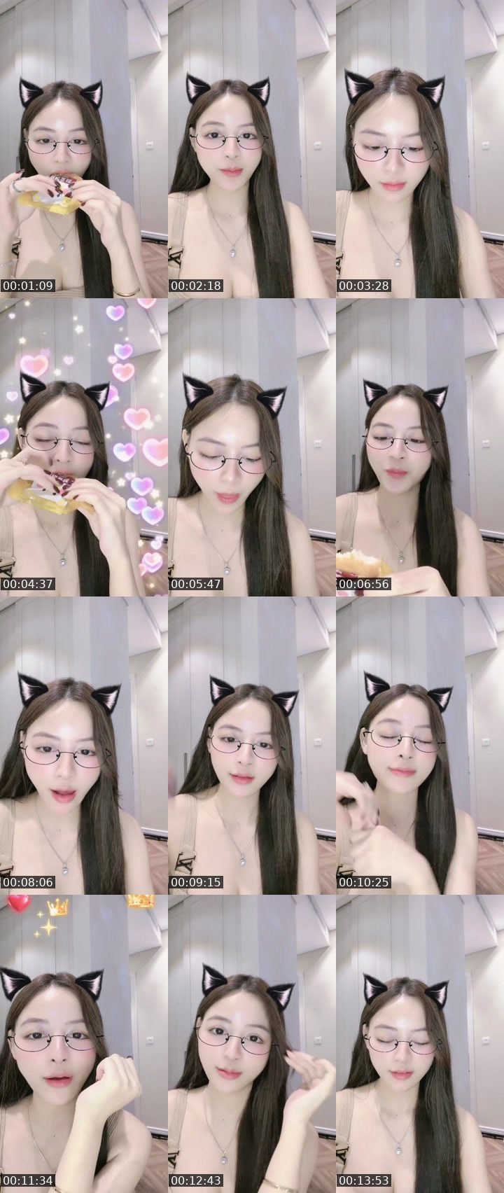 Contact-sheet preview of 🐳𝐂𝐡𝐢𝐧ྀི𝐋𝐢𝐮𝐥𝐢𝐮🩵's MICO Live recording