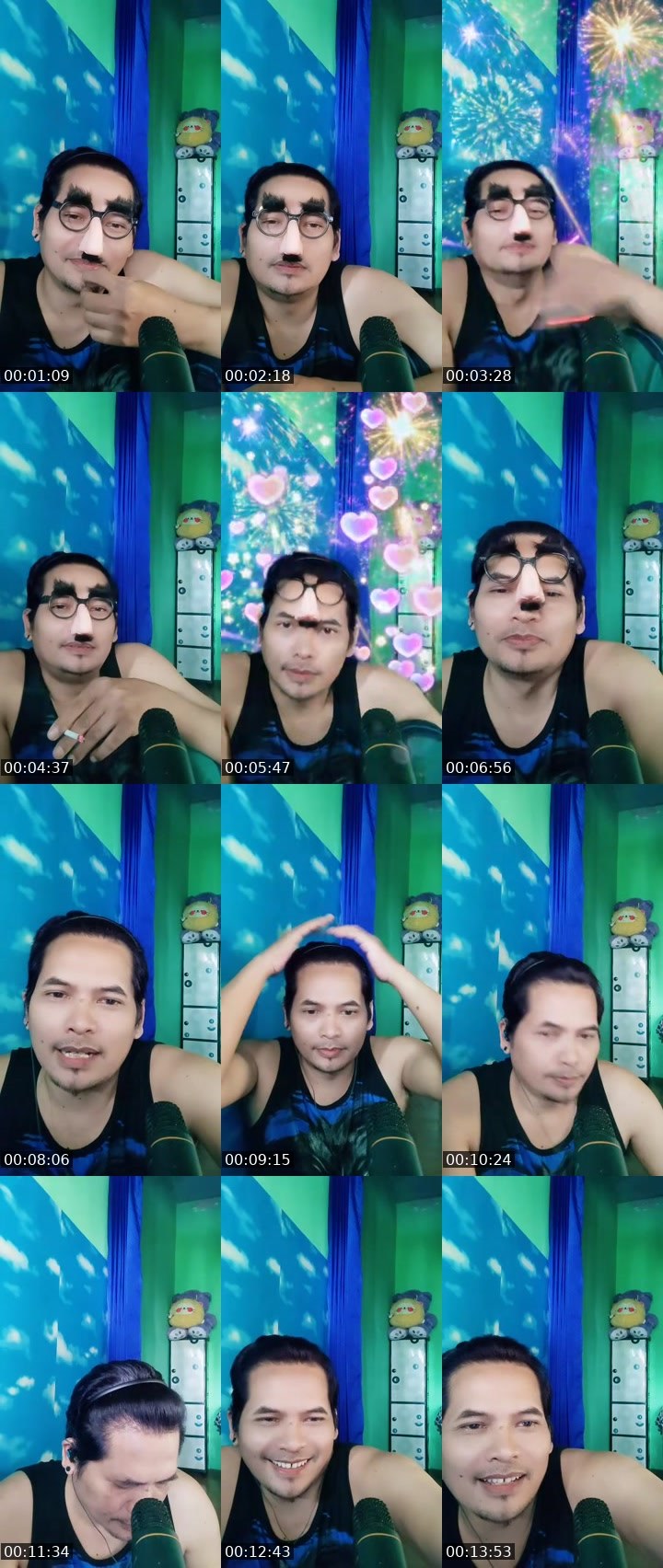Contact-sheet preview of ❖𝗝𝗢𝗞𝗢🇰🇵🧊🐻🥷🔰🐦‍🔥🔖's MICO Live recording
