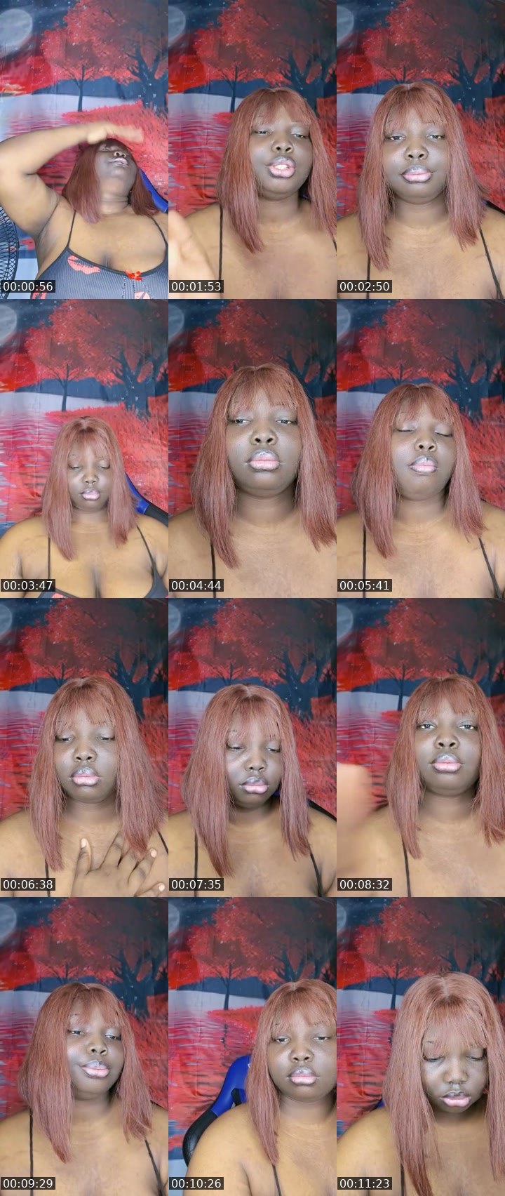Contact-sheet preview of 100k❤️🐽𝐓𝐑𝐈🅒𝐈𝐀🍫🫦🥷🏾🛠's MICO Live recording