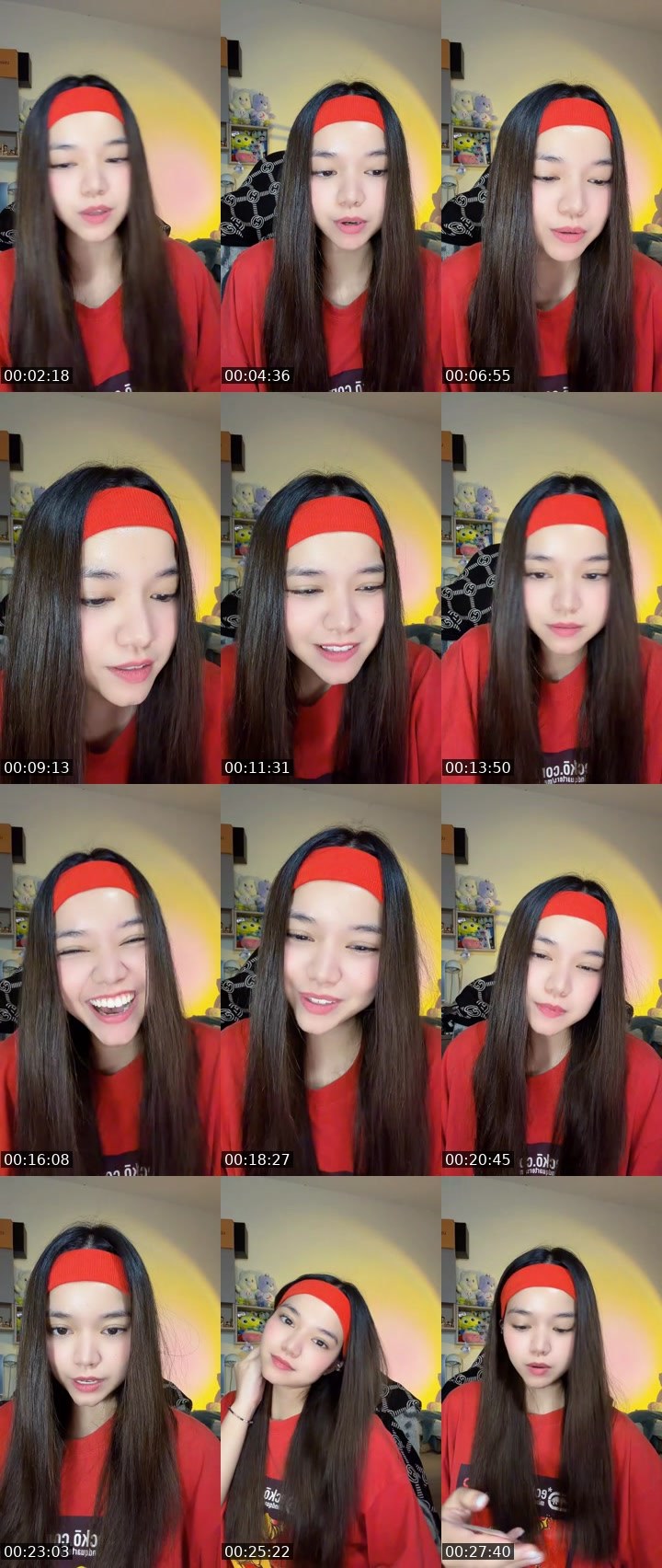Contact-sheet preview of [🧋]new vj มายอวิ้💖🤏🏻's MICO Live recording