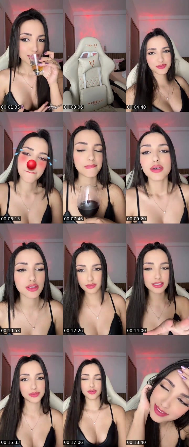 Contact-sheet preview of 940k! 💮VIVI 🤡⚡️'s MICO Live recording