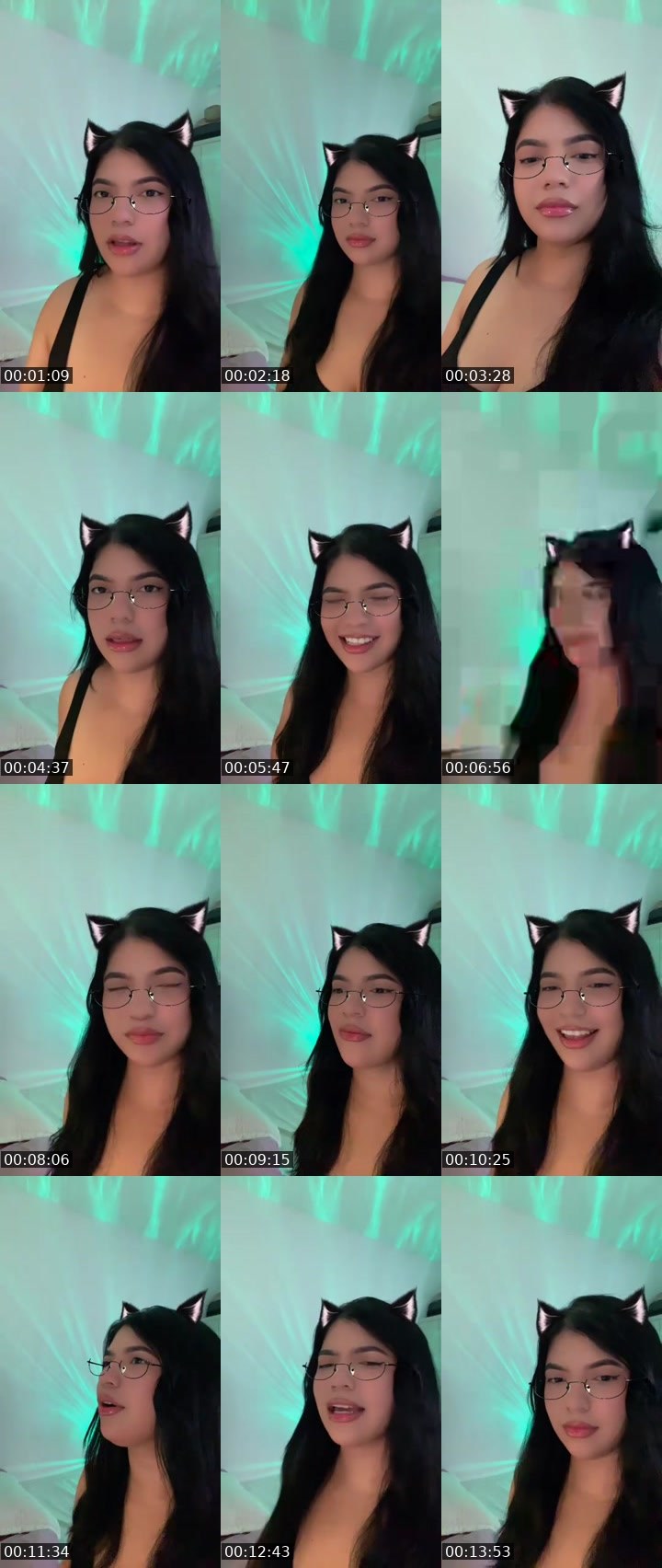 Contact-sheet preview of 👸🏻Hannah🎢ᶠ⁵⁰⁴🪫🔋's MICO Live recording