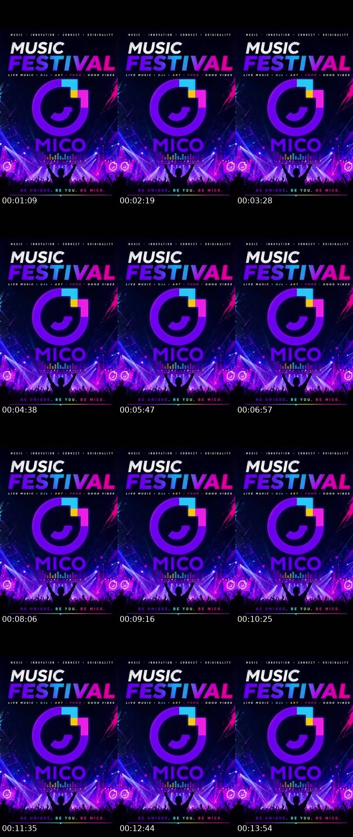 Contact-sheet preview of 嘿嘿's MICO Live recording