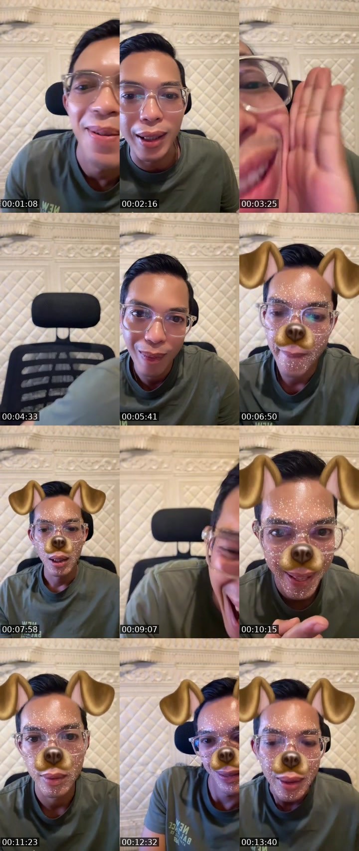 Contact-sheet preview of 🐻👨🏻‍🦲Justin RMS💤 🏂🩸's MICO Live recording