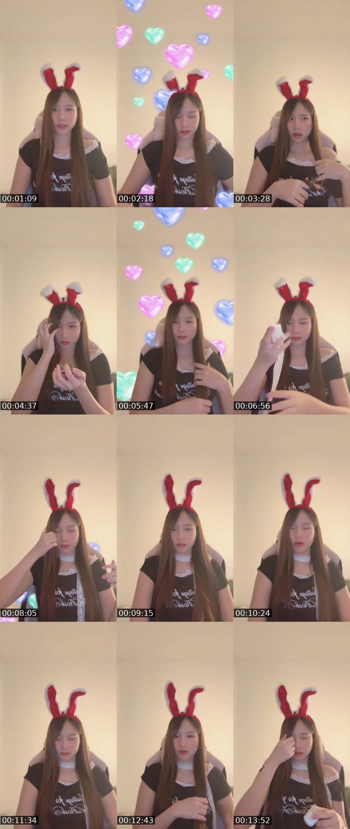 Contact-sheet preview of [🧋]milktea New vj-BaiBiw🍀🧸's MICO Live recording