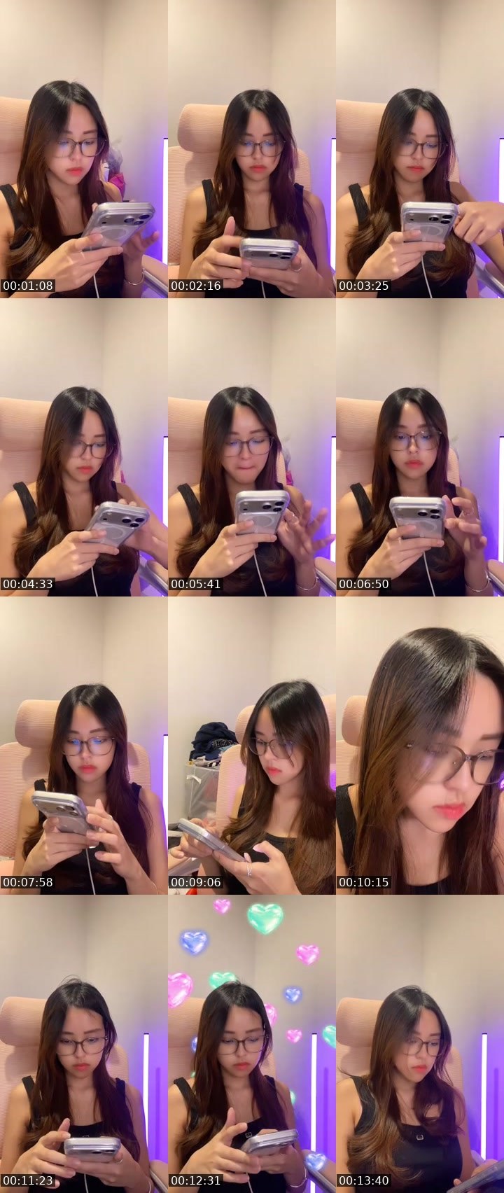 Contact-sheet preview of $ᵏʸ🌈 Audrey 🐩's MICO Live recording