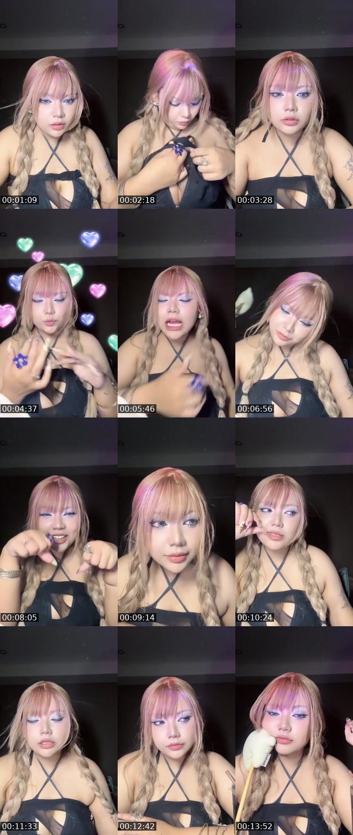 Contact-sheet preview of [🧋]milktea new vj -T-RAK🤌🏻's MICO Live recording