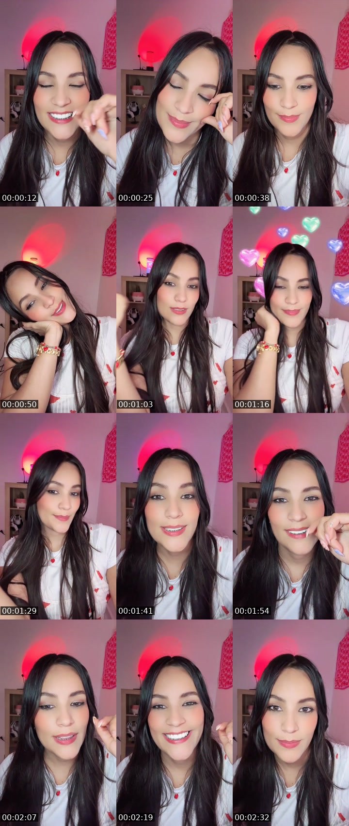 Contact-sheet preview of 🐝🖤THALÍA ᶠ⁵⁰⁴🧸🍄's MICO Live recording