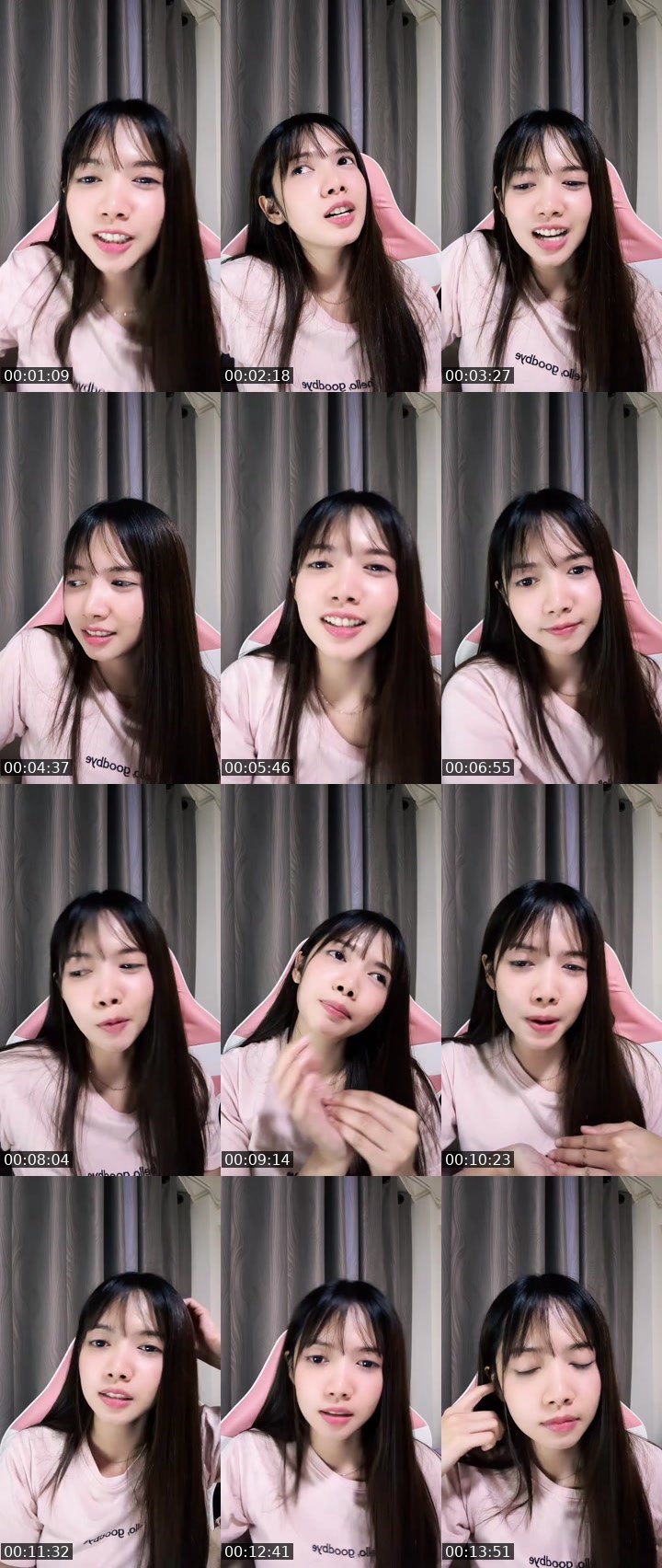 Contact-sheet preview of [Pink🦩] New VJ นัทพริม's MICO Live recording