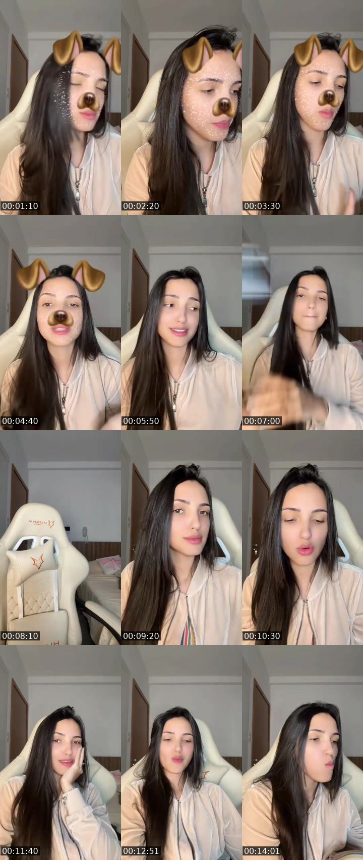 Contact-sheet preview of Princess🍑👋's MICO Live recording