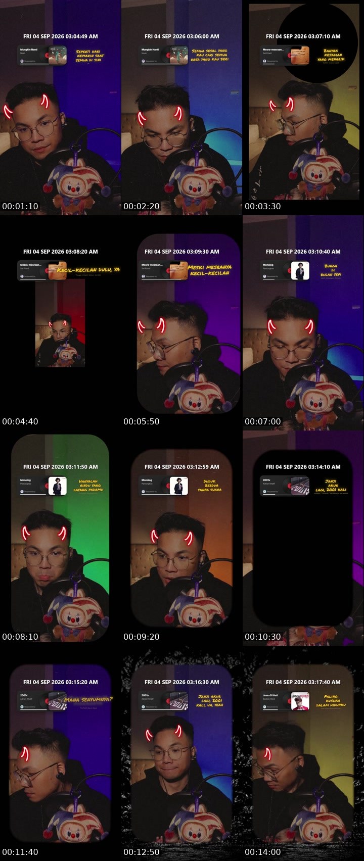 Contact-sheet preview of 🪐 ᶠᴸᵁˣ Yerragg💀's MICO Live recording