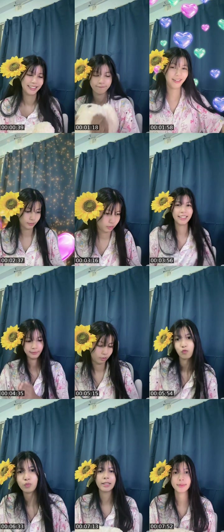Contact-sheet preview of [🧋] milktea new vj - naam🐰's MICO Live recording