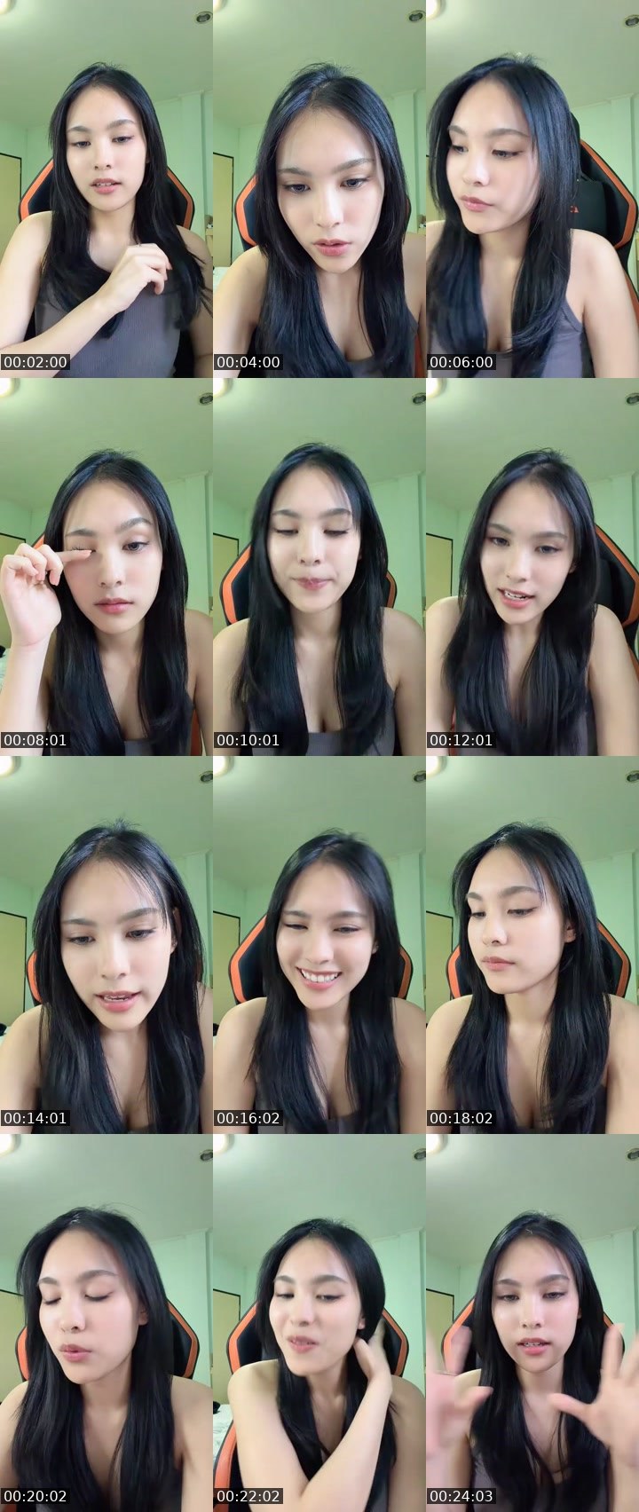 Contact-sheet preview of [🧋] milktea new vj: ferna ✿'s MICO Live recording