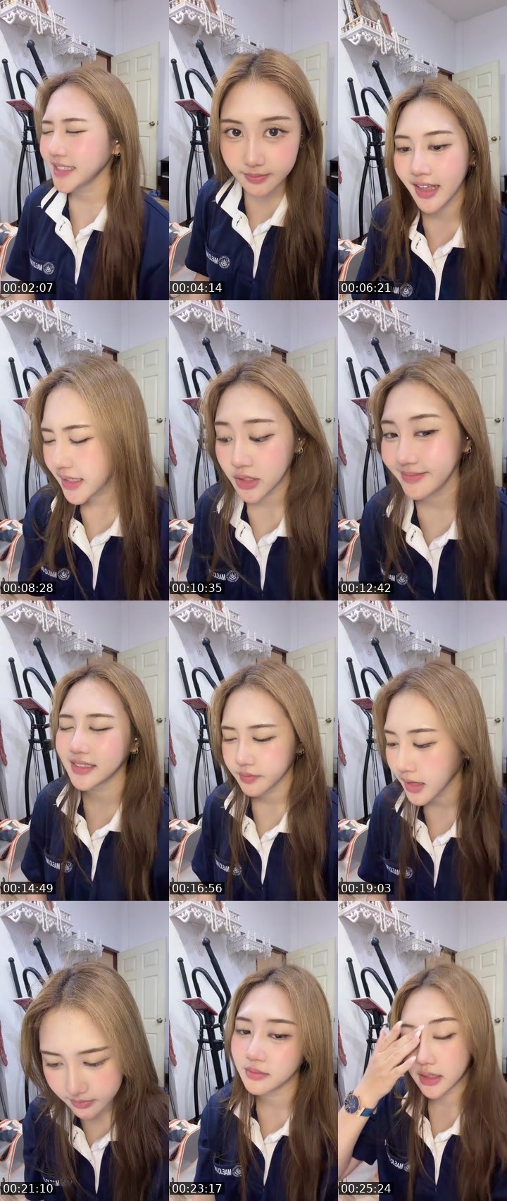 Contact-sheet preview of [🧋] milktea New vj - นว 🐰's MICO Live recording
