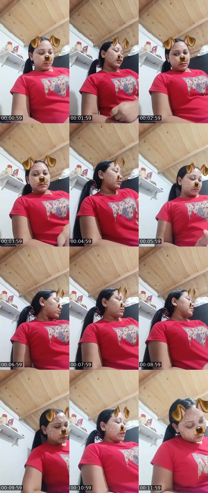 Contact-sheet preview of Hija D preciosa🐦‍🔥ᴱᴰᴸ👼ᴮ🤟🏽's MICO Live recording
