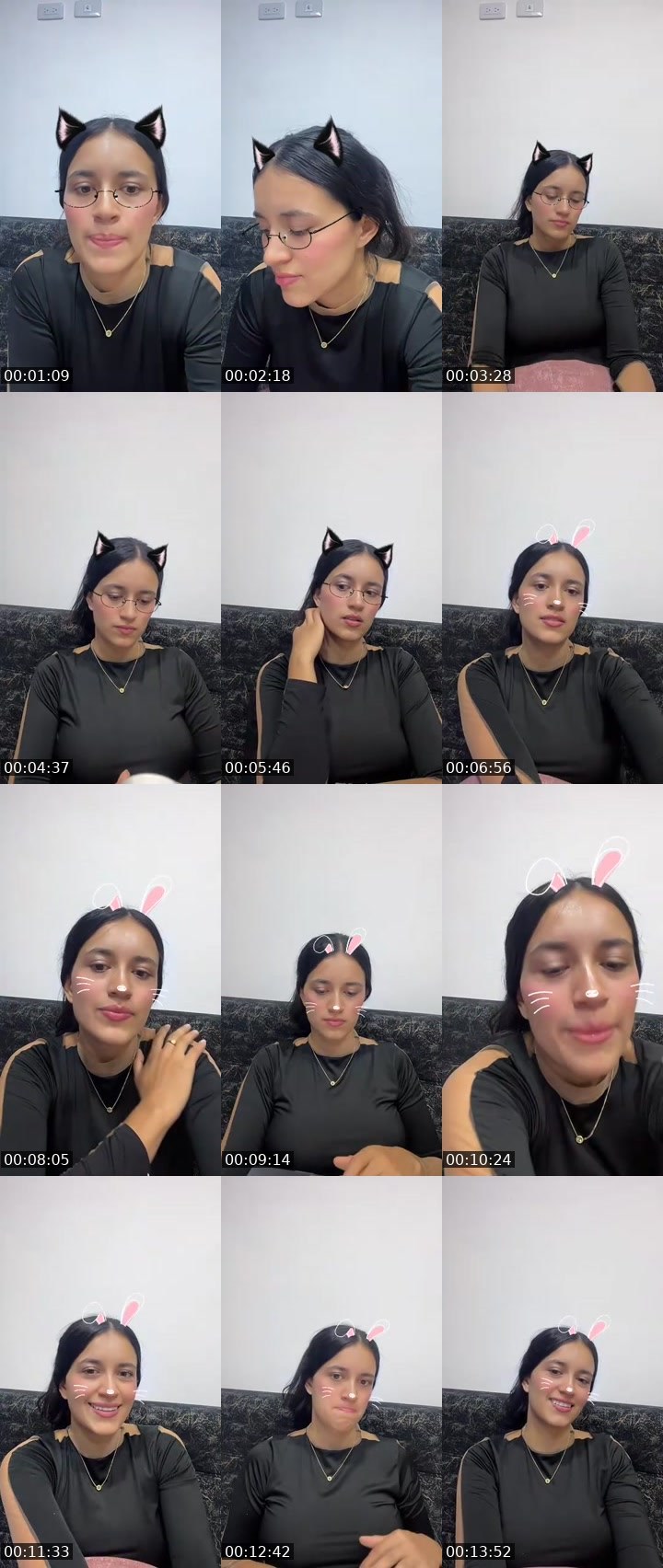 Contact-sheet preview of Zoe's MICO Live recording