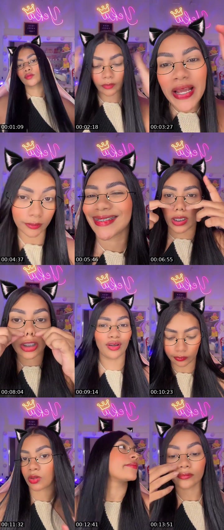 Contact-sheet preview of 𓆰🌸ꙷ⃝🖤𓆪𝐘𝐞𝐤𝐚ᶠ⁵⁰⁴ 🎢's MICO Live recording
