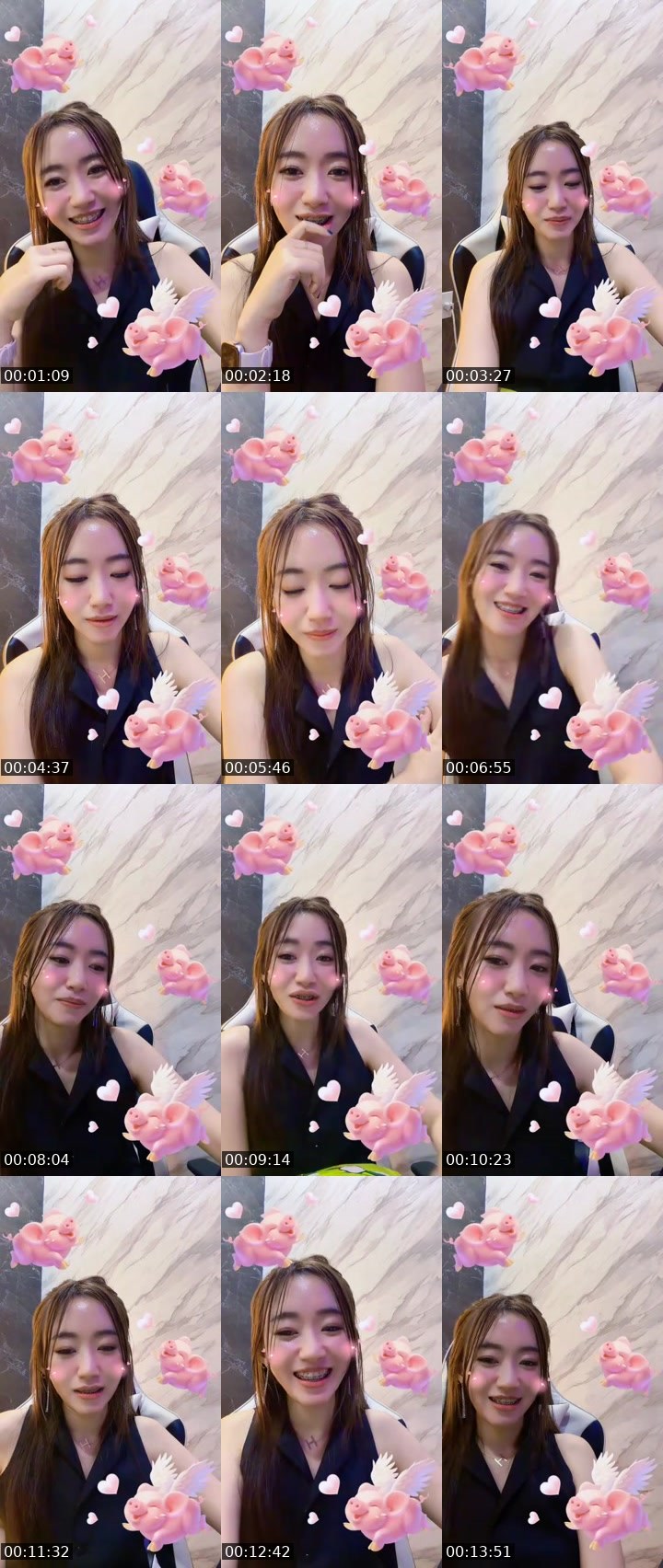 Contact-sheet preview of ᵡᵒ Angela PK 20/10 jam 21.00🏹's MICO Live recording