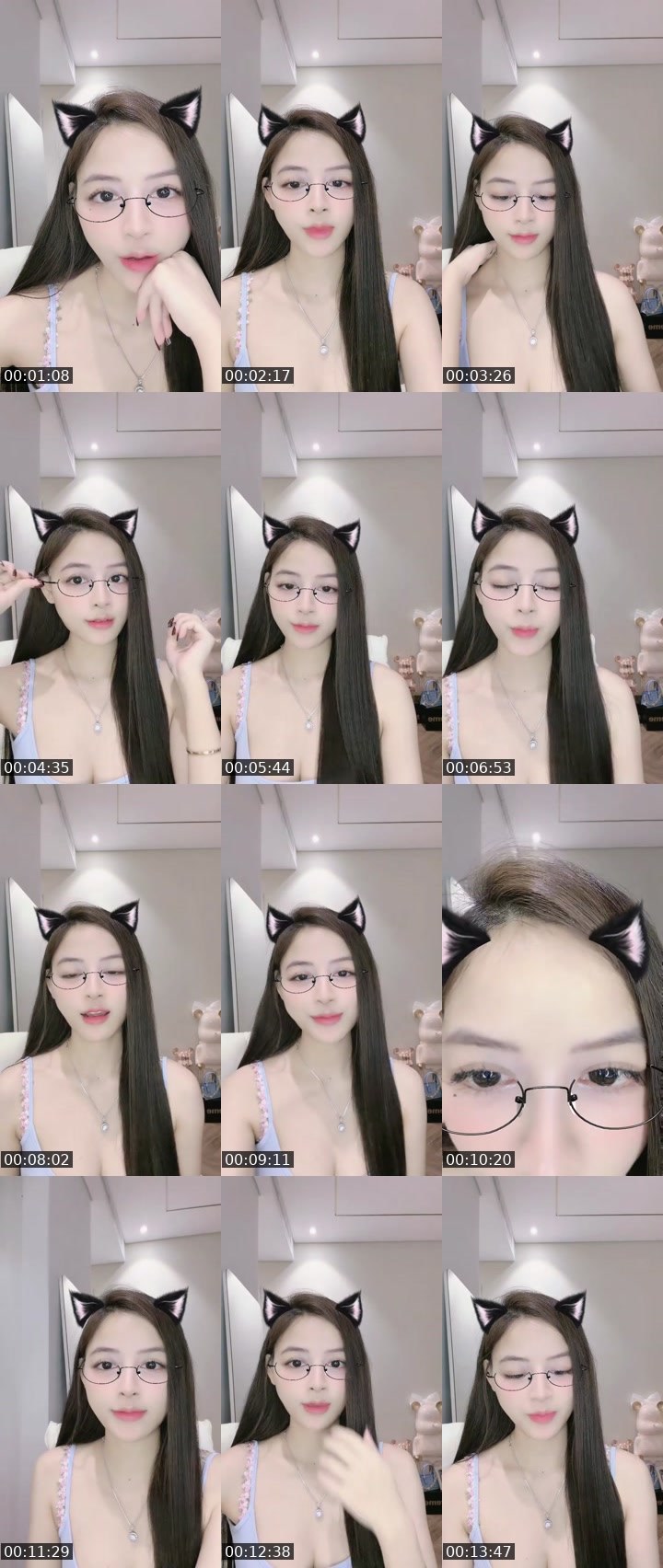 Contact-sheet preview of 🐳𝐂𝐡𝐢𝐧ྀི𝐋𝐢𝐮𝐥𝐢𝐮🩵's MICO Live recording
