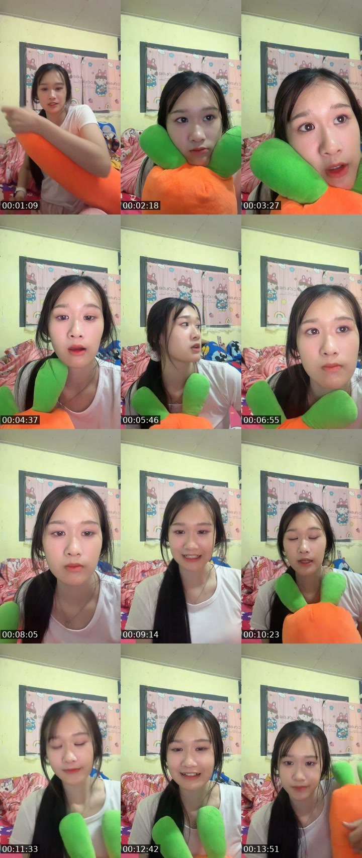 Contact-sheet preview of [🧋] milktea New vj - ชาเชม💓's MICO Live recording