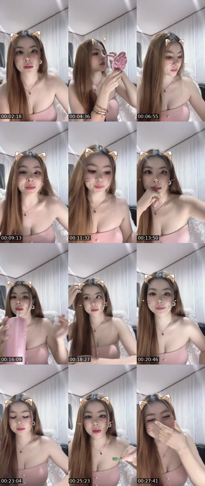 Contact-sheet preview of BRB new vj หัวหอม🧅🤍's MICO Live recording