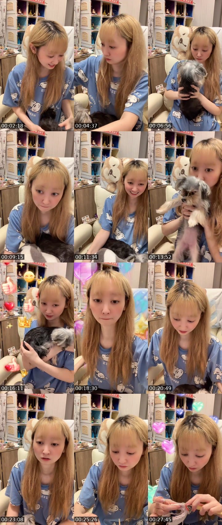 Contact-sheet preview of mim👼🏻🍼(みむ)'s MICO Live recording