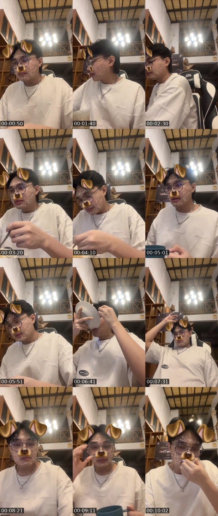 Contact-sheet preview of PK 10|19:45 Hezki 🐻🐻‍❄️🍳's MICO Live recording