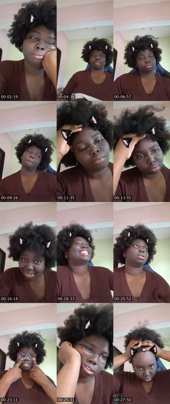 Contact-sheet preview of ❤🐽𝐓𝐑𝐈🅒𝐈𝐀🍫🫦🥷🏾🛠's MICO Live recording