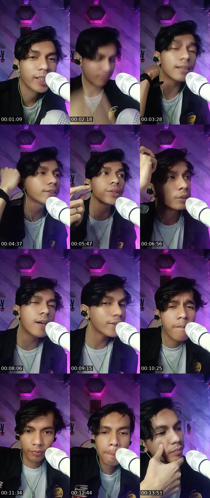 Contact-sheet preview of 🌊Sagaraᴱᴸᴵᵀᴱ's MICO Live recording