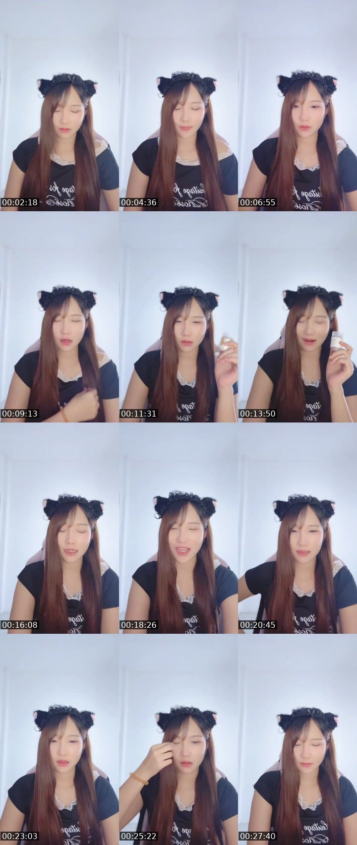 Contact-sheet preview of [🧋]milktea New vj-BaiBiw🍀🧸's MICO Live recording