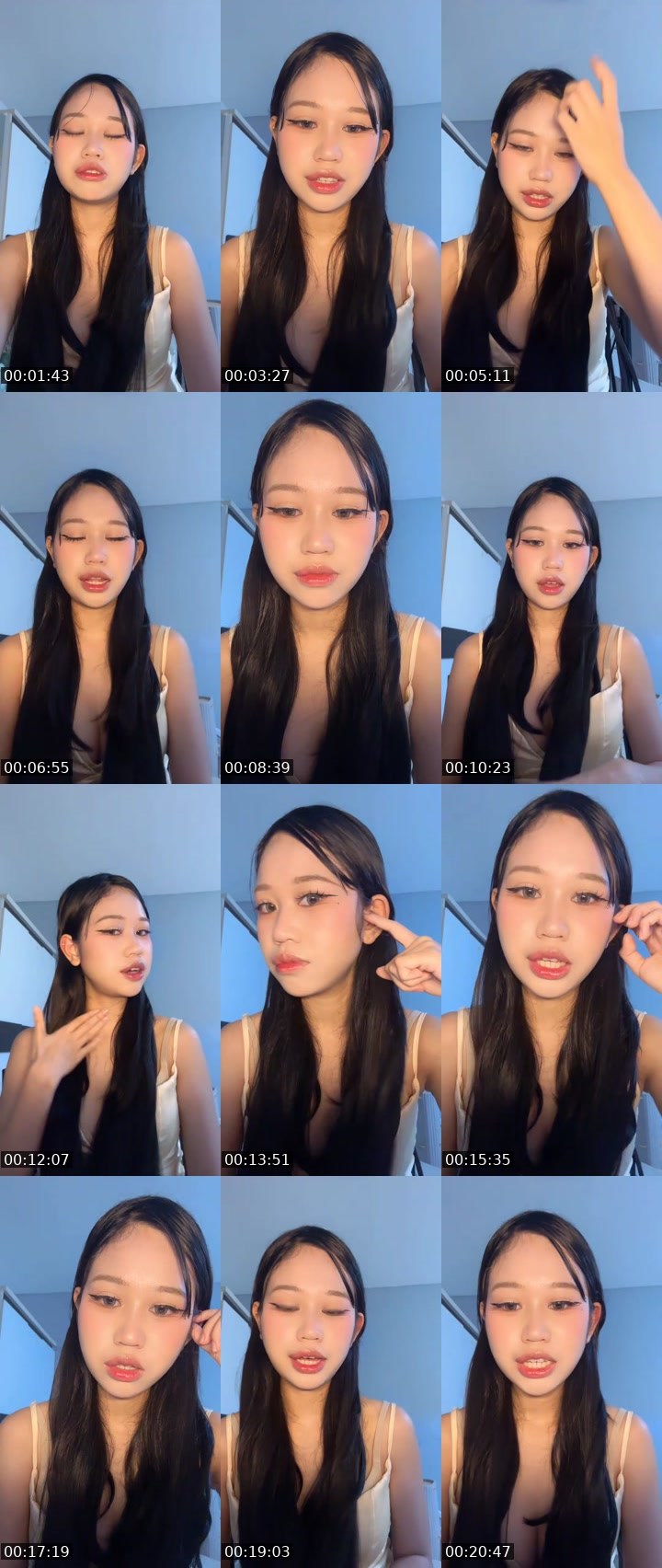 Contact-sheet preview of [🧋] New vj วุ้นแก้ว🎀's MICO Live recording
