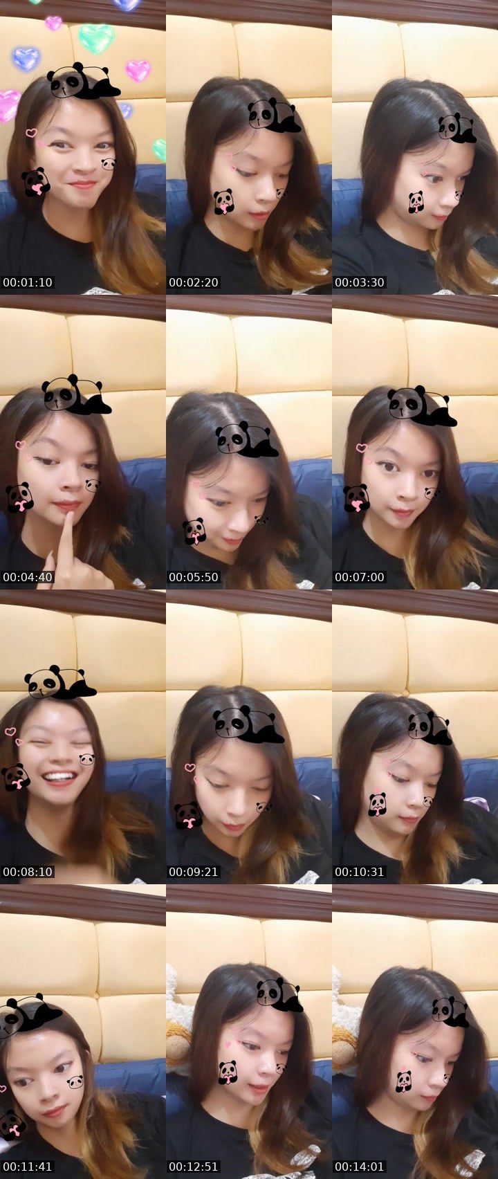 Contact-sheet preview of AngelChen🌭🤏ᴿᴬᵂᴿ's MICO Live recording
