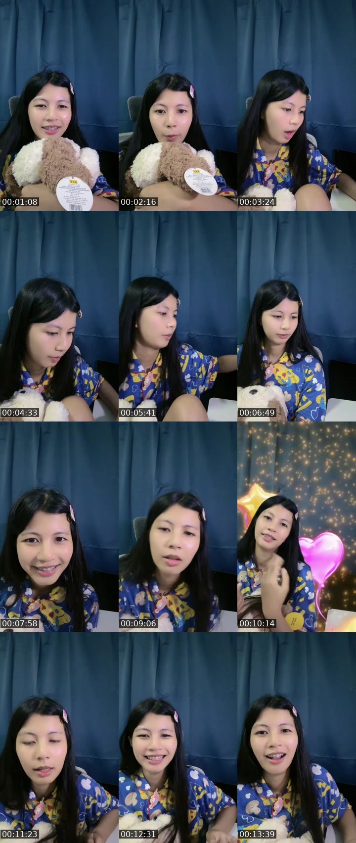 Contact-sheet preview of [🧋] milktea new vj - naam🐰's MICO Live recording