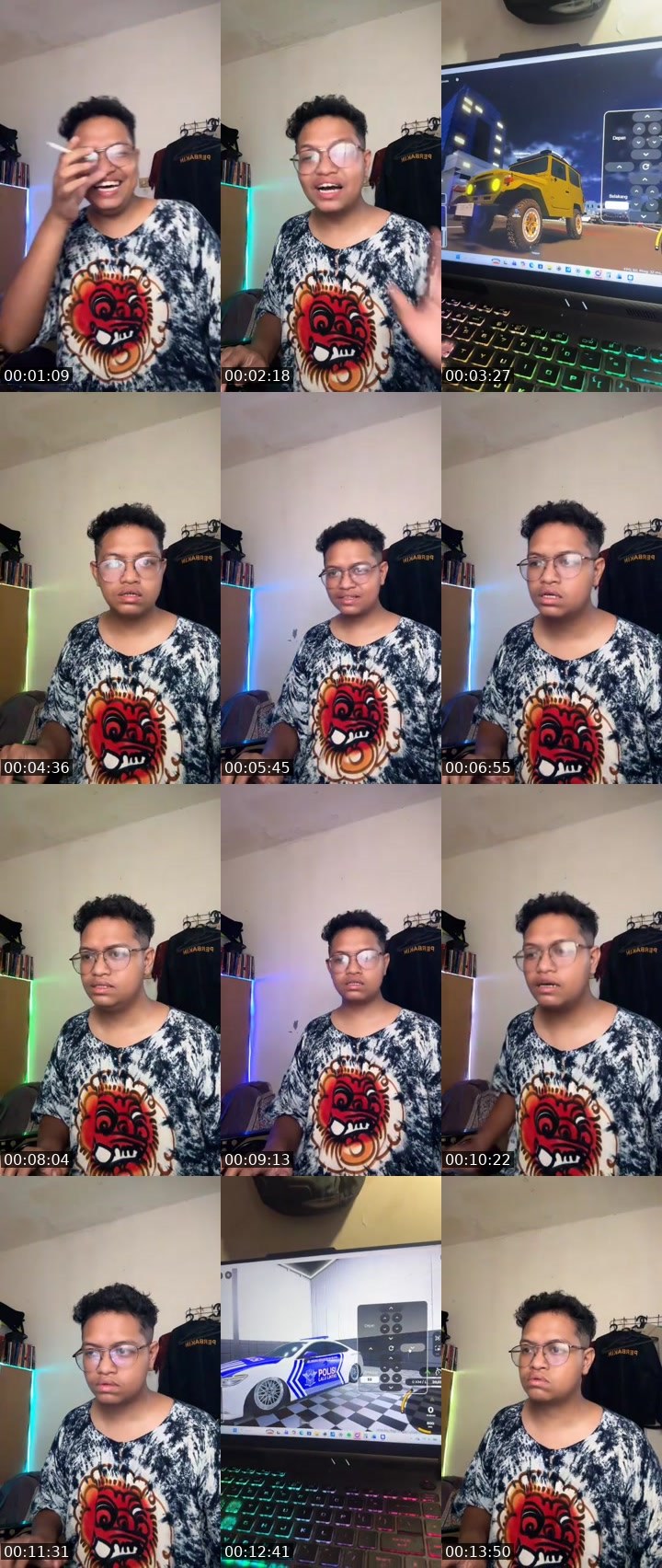 Contact-sheet preview of RC🚀GERARDO 🐻‍❄️🤞's MICO Live recording