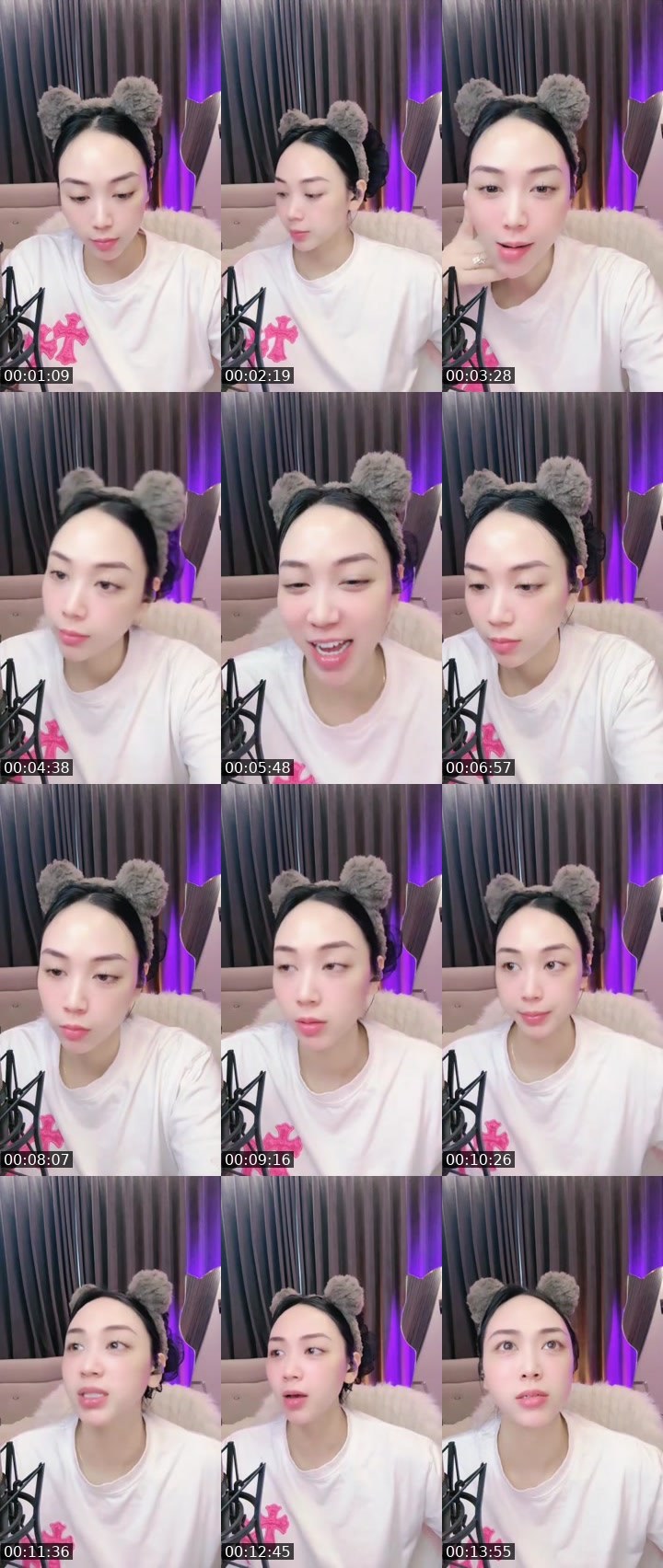 Contact-sheet preview of ⚡️🎀Tiểu Linhh  🥷🏻💕's MICO Live recording