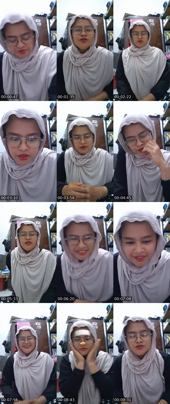 Contact-sheet preview of ᴰᵃʸ💎Endah ˢᵏpk today (20:45)'s MICO Live recording