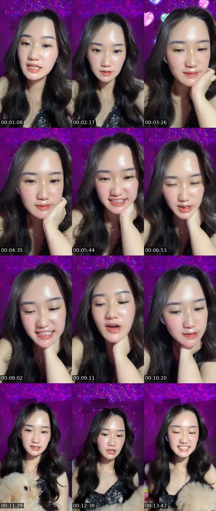 Contact-sheet preview of 🦋🍀 Emily Kim 🔖😈ᴱᴸᴵᵀᴱ's MICO Live recording