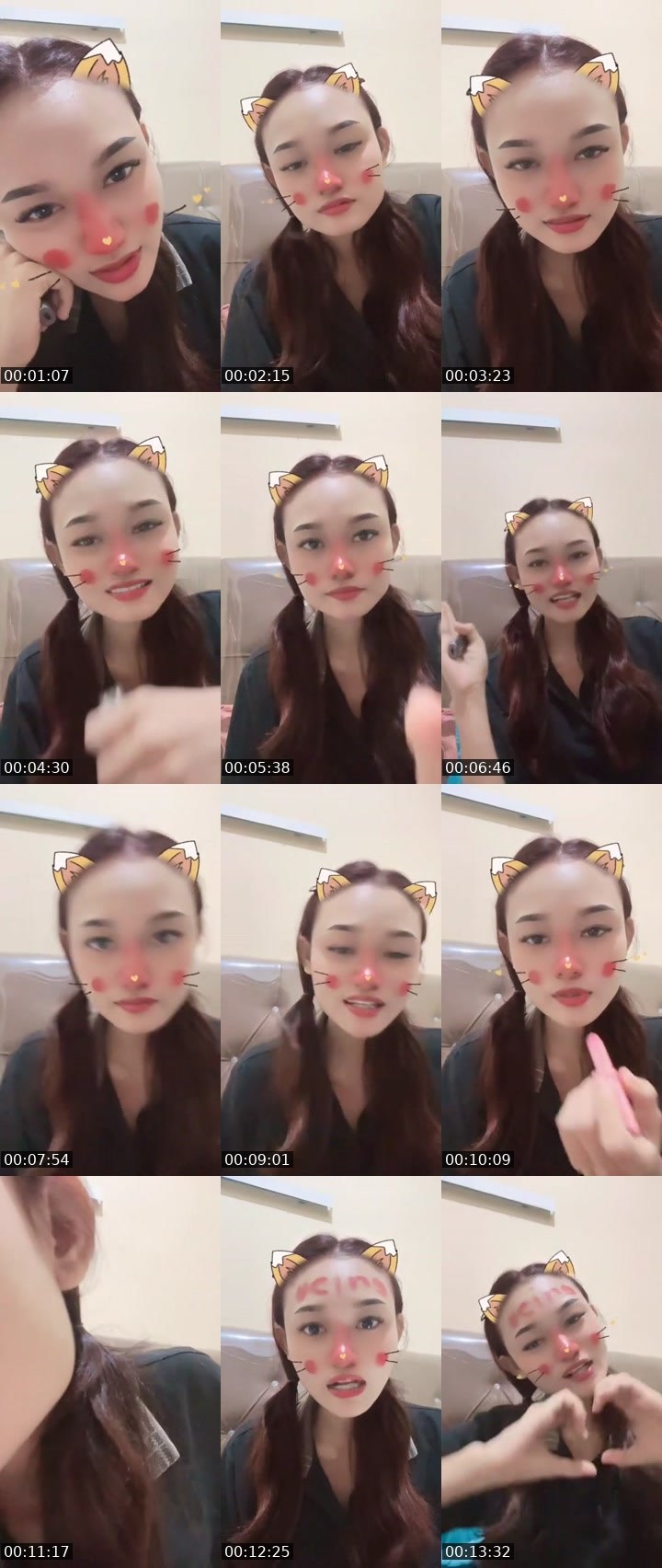 Contact-sheet preview of ᴱᴹ clarissa 👅🫟's MICO Live recording