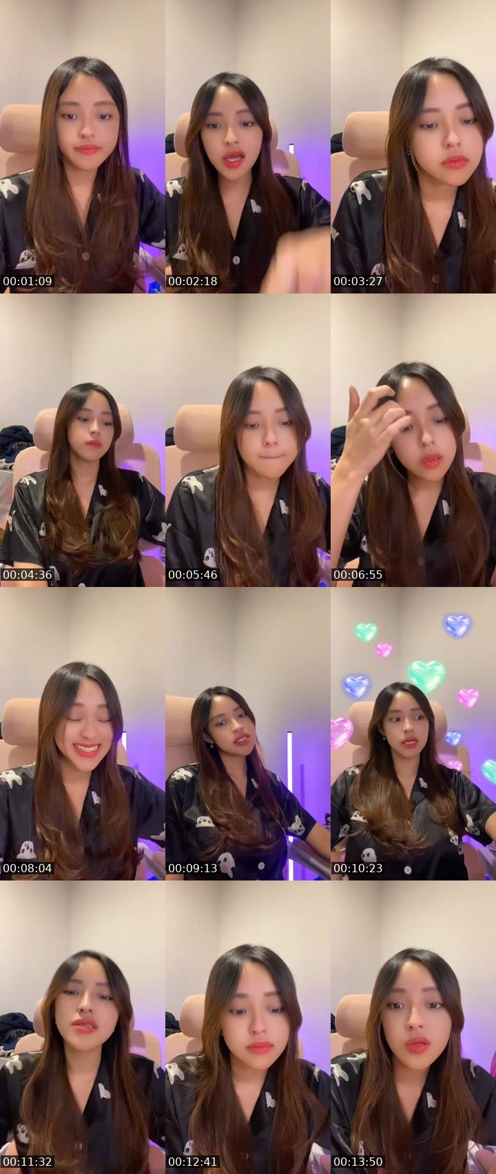 Contact-sheet preview of $ᵏʸ🌈 Audrey 🐩's MICO Live recording