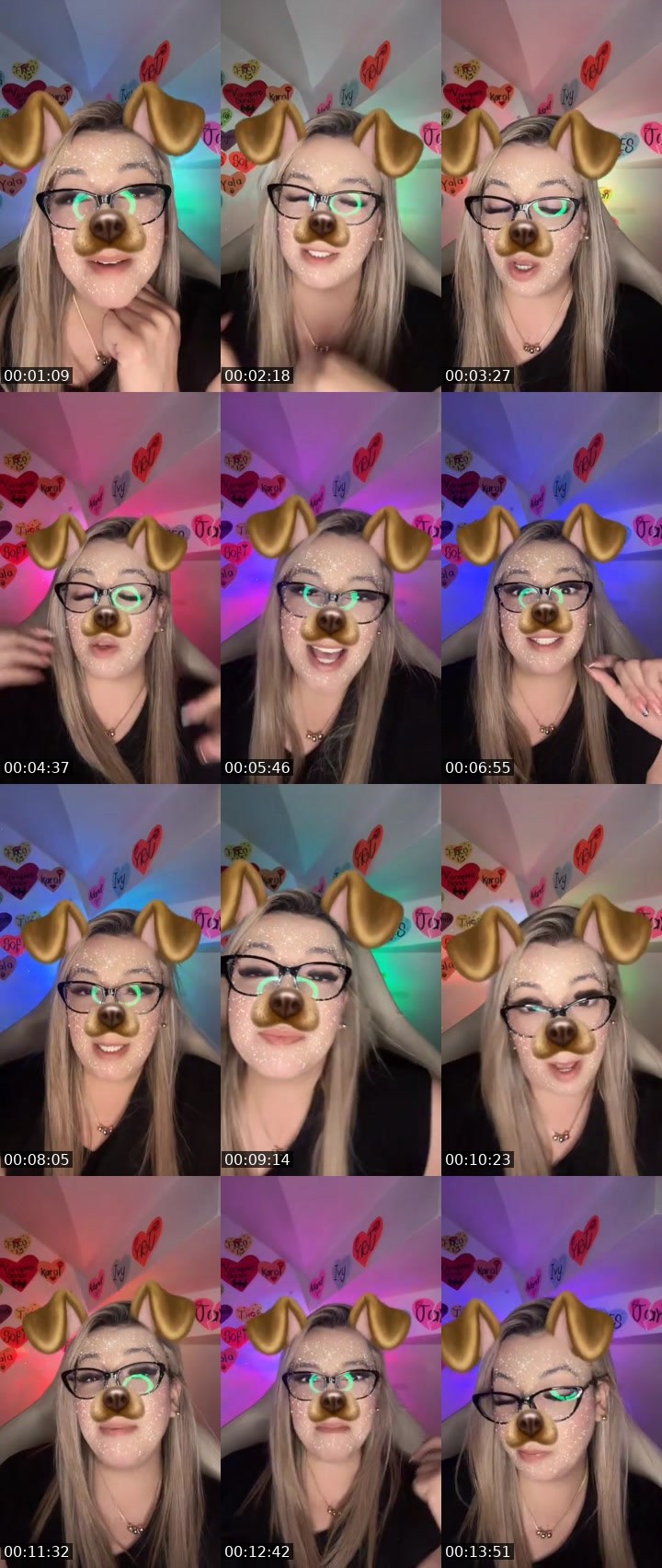 Contact-sheet preview of ᥫ᭡ᴳ𝔾𝕒𝕓𝕓𝕒💄💲ᴿ👳🏻‍♂️'s MICO Live recording