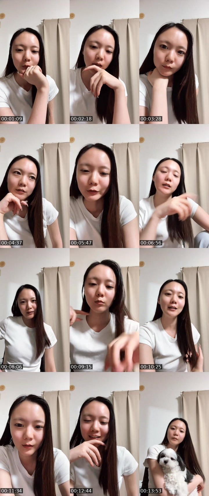 Contact-sheet preview of なーちゃん🧸💙休憩中です☕️'s MICO Live recording