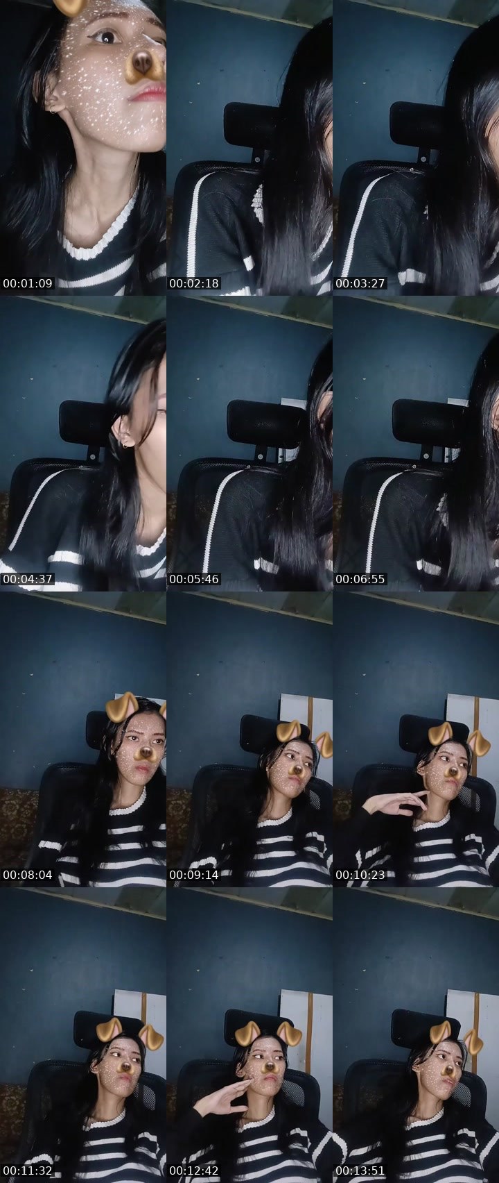 Contact-sheet preview of ☣️Salma ᴮⁱʳᵈⁿᵉˢᵗ🕊️ᴱ⁻ᵀᴱᴬᴹ🐸's MICO Live recording