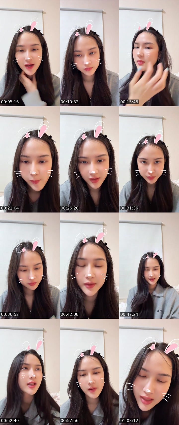 Contact-sheet preview of Nadearโว้ย🤍🌷🦋⋆🅱🅴🅴⋆'s MICO Live recording