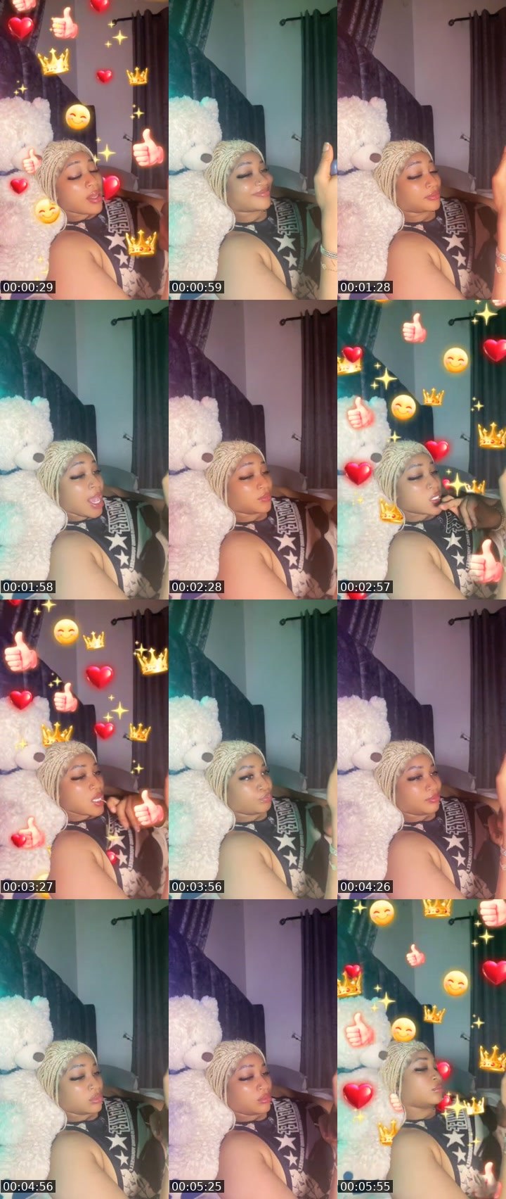 Contact-sheet preview of 💧❤️ 🎭 ⓟⓔⓑⓑⓛⓔⓢ 💡🎭's MICO Live recording