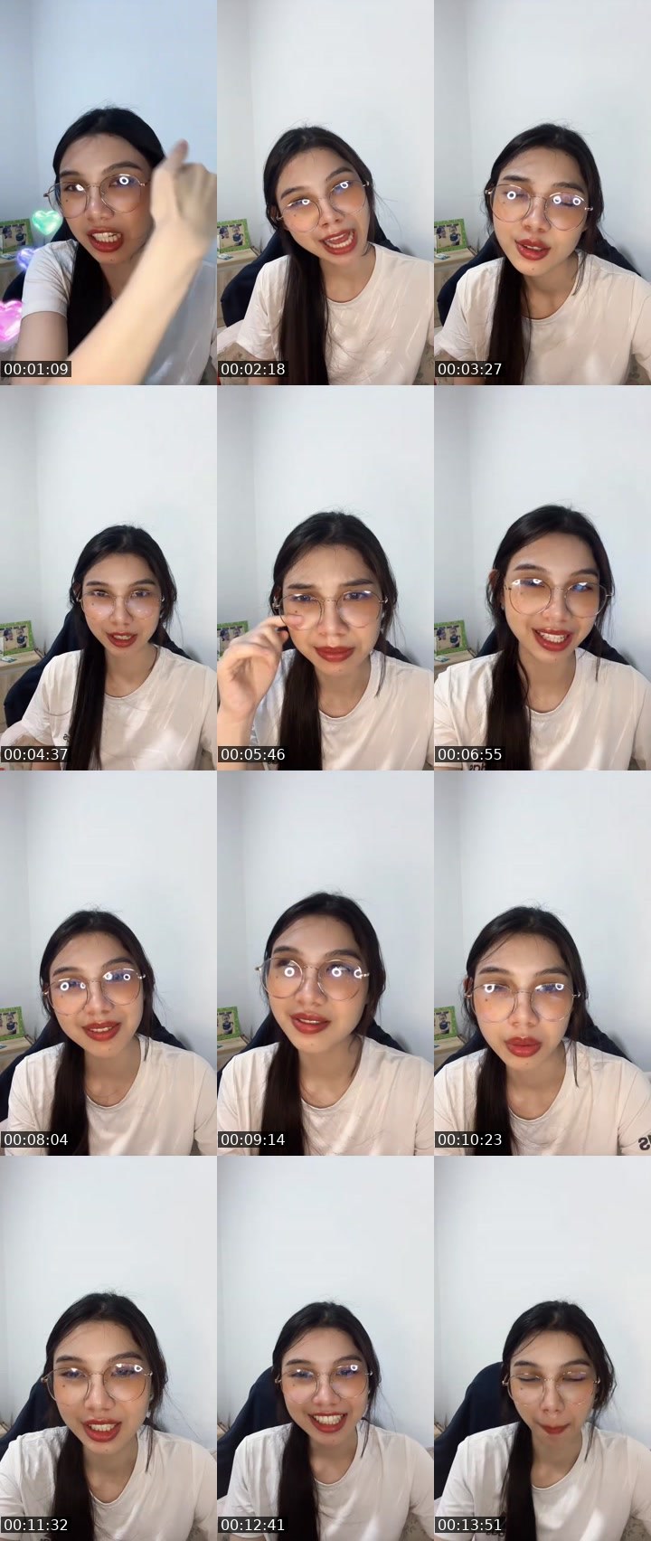 Contact-sheet preview of [ BRB NEW VJ ] BIBOOM🐰🦒's MICO Live recording