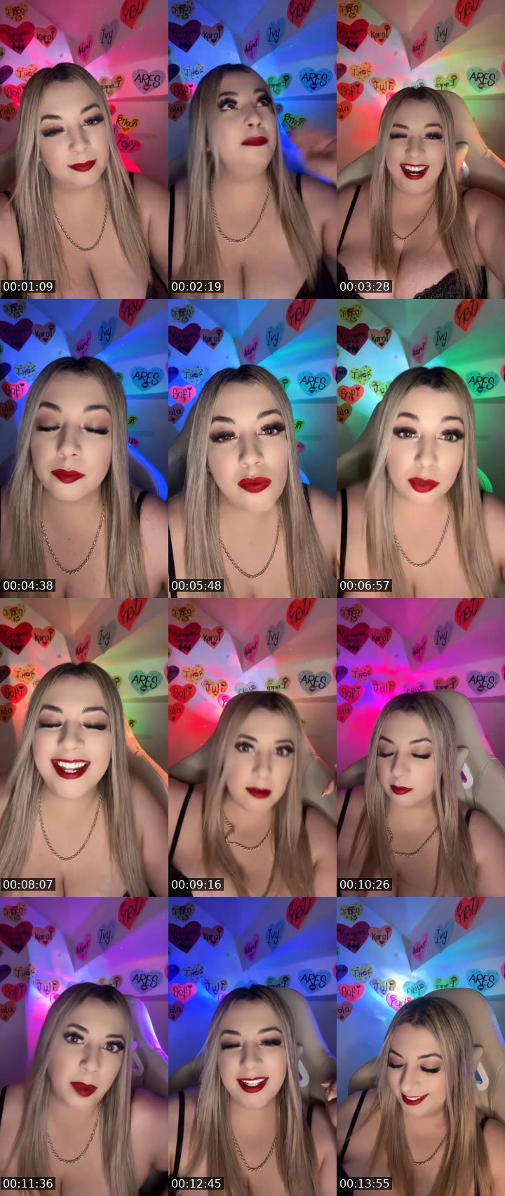 Contact-sheet preview of ᥫ᭡ᴳ𝔾𝕒𝕓𝕓𝕒💄💲ᴿ👳🏻‍♂️'s MICO Live recording