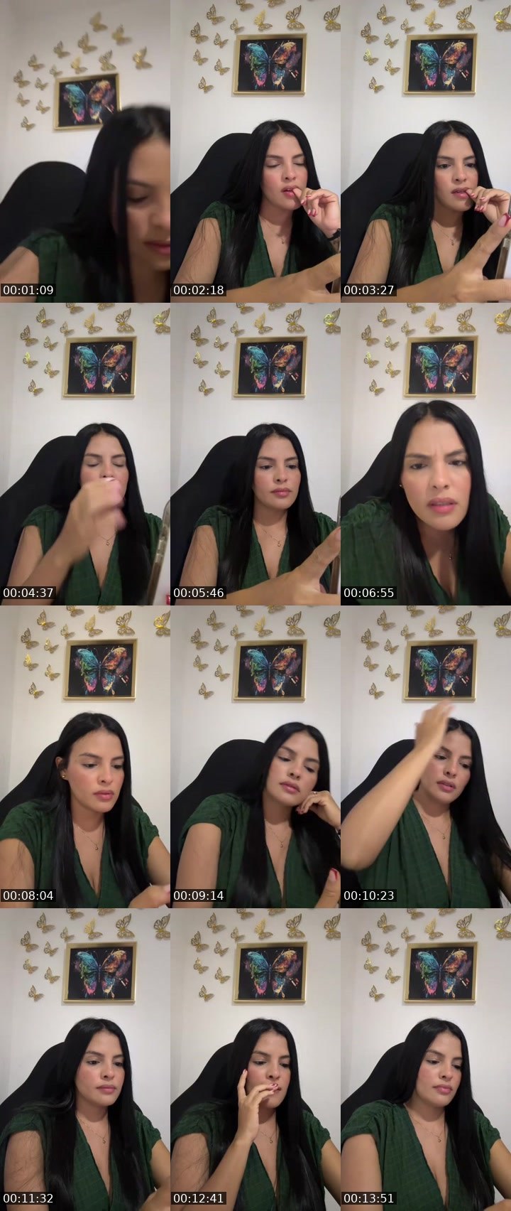 Contact-sheet preview of 🦋 Caro 🇻🇪ᶠ⁵⁰⁴'s MICO Live recording