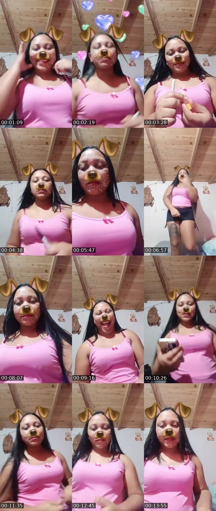 Contact-sheet preview of Hija D preciosa🐦‍🔥ᴱᴰᴸ👼ᴮ🤟🏽's MICO Live recording